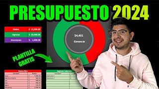 ¿Cómo hacer un Presupuesto FÁCIL Y RÁPIDO de tus gastos en Excel Plantilla para Descargar ¡GRATIS [upl. by Kcerred818]