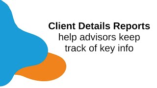 Client Details Report FeatureFriday [upl. by Anniahs]