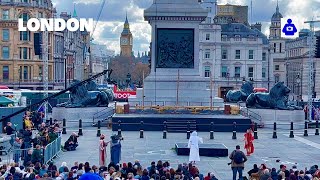 Londons Trafalgar Square 🇬🇧 The Passion of Jesus  Good Friday 2023 [upl. by Eiramllij]