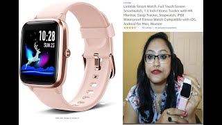 LINTELEK SMART WATCHUNBOXING AND REVIEW Watch Compatible with iOS Android for Men Women [upl. by Mintz896]