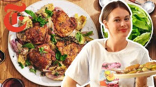 Alison Romans OnePan Chicken With Artichokes  NYT Cooking [upl. by Rupert]