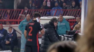 Pau Cubarsí Injury No Red Card Barcelona vs Crvena Zvezda Champions League 2024 [upl. by Suiratnod]