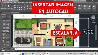 como insertar imagen al autocad y escalarlo [upl. by Brawley]