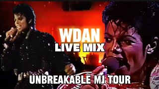 Michael Jackson  Working Day amp Night Live Mix  Unbreakable MJ Tour 💗 UnbreakableMJ [upl. by Haerdna]