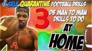 AT HOME  3 Defensive Back Press Technique Drills You Can Work At Home [upl. by Asehr76]