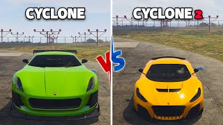 GTA 5 ONLINE  CYCLONE 2 VS CYCLONE WHICH IS FASTEST  PS5 [upl. by Rovit]