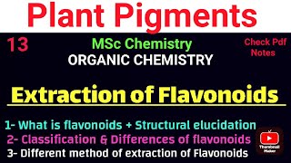 Extraction of Flavonoids mscchemistrynotes pigments itschemistrytime [upl. by Nired]