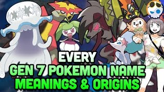 All Pokemon Name Meanings from Sun and Moon  Gnoggin [upl. by Anitnauq]