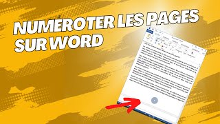 comment numéroter les pages sur Word [upl. by Kylstra589]