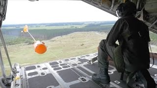 C130 deploying the new life raft for the Airforce [upl. by Cronin309]