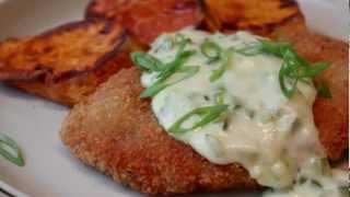 Crispy Pork Cutlets with Creamy Jalapeno Green Onion Gravy  Pork Schnitzel with Country Gravy [upl. by Thury]