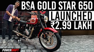 BSA Gold Star 650 Launched In India Better Than Royal Enfield 650  PowerDrift QuickEase [upl. by Niras14]