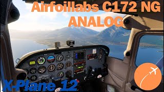 X Plane 12  Airfoillabs C172 NG ANALOG [upl. by Nahtiek]