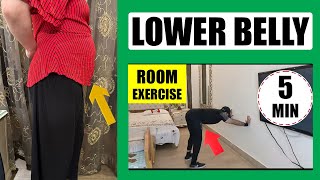 Room Exercise For Belly Fat  Lower Belly Fat Loss Exercise  Wall Exercises For Flat Stomach [upl. by Kiraa]