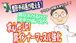 【整形外科医が教える！】肩関節インナーマッスルトレーニング 肩のひっかかりや痛み、五十肩の予防に！！ [upl. by Rise]