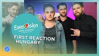 First reaction of AWS from Hungary after winning A Dal [upl. by Atikahs]