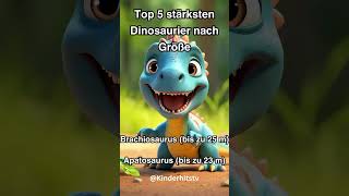 Top 5 stärksten Dinosaurier nach Größe KinderHitsTV [upl. by Anatole960]