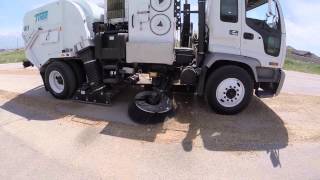 Tymco DST6 Street Sweeper Sweeping Demo [upl. by Secrest]