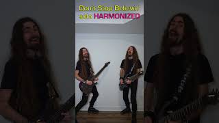 I harmonized Dont Stop Believin guitar solo journey [upl. by Lorelle564]