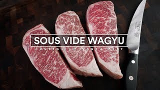 Sous Vide WAGYU Marble Score 7  Australian Wagyu Strip Loin [upl. by Ailaht]