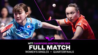 FULL MATCH  Satsuki Odo vs Mima Ito  WS QF  WTTMontpellier 2024 [upl. by Maon]