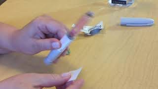 How to attach the needle to your insulin pen [upl. by Saloma]