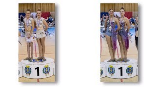 Twirling Bâton Champions de France 2017 N1 et Elite série duo 1 [upl. by Nylak]