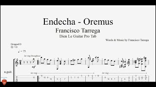 Francisco Tárrega  Endecha  Oremus  Guitar Tutorial  TAB [upl. by Renraw]