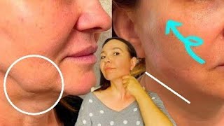 HOW To lift Sagging Jowls  How To Get a Sharp Jawline after 45 Years Old [upl. by Annairol]