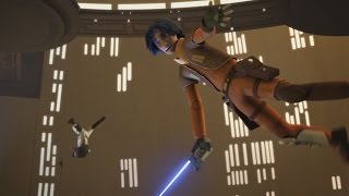 Star Wars Rebels  Ezra amp Chopper sabotage Interdictors Gravity Well Projectors 1080p [upl. by Bornie851]