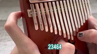 Kalimba song with tabs 3 [upl. by Brigham]