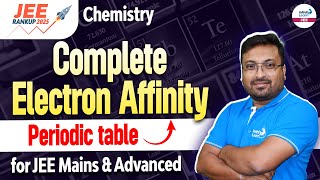 Complete Electron Affinity  Periodic Table for JEE Mains amp Advanced  Chemistry JEE 2025  LIVE [upl. by Leksehc]