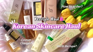 Korean Skincare Haul  Yesstyle Haul📦✨ [upl. by Anasiul]