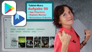 TabletKurs Teil 50 Lesen auf dem Tablet 0 Euro Bücher vom PlayStore laden Kostenlose Bücher [upl. by Hassadah]