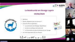 Webinaire Sanitaire et biosécurité en élevage caprin  Les bons réflexes [upl. by Zizaludba]