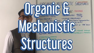 Organic vs Mechanistic Structures  A Level Business [upl. by Ennad]