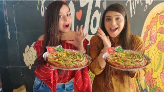 TONGUE TWISTER PIZZA CHALLENGE  PIZZA EATING COMPETITION  Food Challenge HimmiStyles [upl. by Carn]