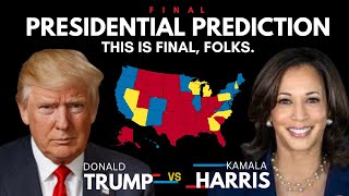 FINAL 2024 US Presidential Election Prediction Map  Donald Trump Vs Kamala Harris [upl. by Melosa452]