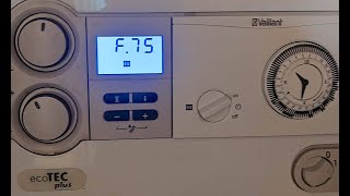 How to fix Vaillant boiler F75 Fault [upl. by Notnyw294]