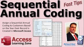 Sequential Annual Coding for Customers Based on the Year their Record is Created in Microsoft Access [upl. by Yttam]