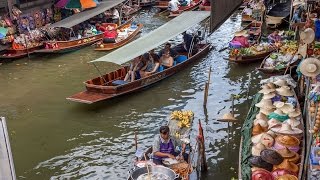 MARCHÉ  FLOTTANT DAMNOEN SADUAK  2016  La Réunion en Thaïlande [upl. by Dihgirb]