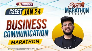 Business Communication Marathon  CSEET  CSEET JAN 2024  CS Shubham Modi [upl. by Eizzil263]