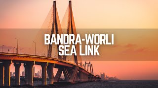 Bandra Worli Sea Link  Mumbai  India  Drone  Time Lapse [upl. by Artenal]