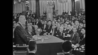 Conférence de presse GENERAL DE GAULLE 9 septembre 1965  Archive vidéo INA [upl. by Rexferd]