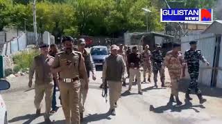 Ladakh Police Kargil Troops Conduct Flag March Prior to General LS Election 2024 [upl. by Adlay]