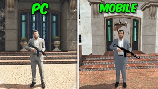 GTA 5 PC VS GTA 5 Mobile Comparison [upl. by Laehcar996]