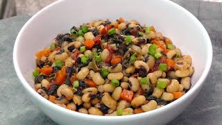 Greek Black Eyed Peas with Spinach  Vegan Vegetarian Recipe [upl. by Nerral296]