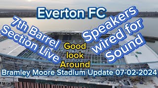 Bramley Moore Dock Everton new stadium update 07022024 [upl. by Naamana]