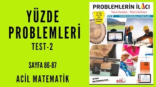 PROBLEMLERİN İLACI SORU BANKASI Acil MatematikSayfa 8687 [upl. by Anderegg]