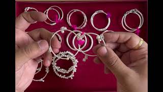 LATEST SILVER BABY BANGLES 2022  LATEST BABY KADA [upl. by Odetta23]